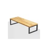 Hitit Dekorasyon Metal Ahşap Natural Monitör Yükseltici Stand