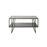Hitit Dekorasyon Miranda Siyah Metal&cam Orta Sehpa Siyah3 60 x 120