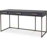 Hitit Dekorasyon Molly Siyah Metal Çalışma Masası - 150 x 60 x 75 cm