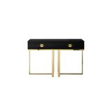 Hitit Dekorasyon Rihanna Gold Metal Siyah Dresuar Gold5