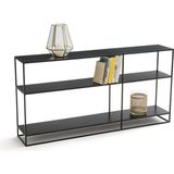 Hitit Dekorasyon Sat Siyah Metal Kitaplık Dresuar Konsol 70*140