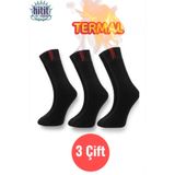 Hitit Socks Erkek 3 Çift Termal Kayak Kışlık Havlu Çorap HTT0039