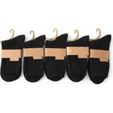 Hitit Socks Erkek 5 Çift Pamuklu Fitilli Desenli Uzun Soket Çorap - 39 - 46 - Siyah