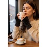 Hitit Socks Kadın 1 Çift Kışlık Parmaksız Termal Esnek Polarlı Peluş Eldiven HTT0054-55-56-57