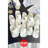 Hitit Socks Kadın 10 Çift Premium Çiçek ve Hayvan Desenli Görünmez Babet Çorap Şeker Beyazı - 35 - 40