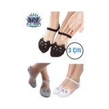 Hitit Socks Kadın 3 Çift Premium Kalite Kedi Desenli Tül Şeffaf Çorap Çok Renkli ASORTİ