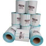 Hitmax 80 x 40 + 12 Termal Etiket G.80 mm Y.40 mm Bir Rulo 500 Adet - 80 x 40 mm