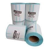 Hitmax 80 x 40 + 6 Termal Etiket G.80 mm Y.40 mm Bir Rulo 500 Adet - 80 x 40 mm