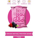 Hitox Protein Shake (Magnezyum, Kolajen, Whey Protein, Krom Içerir) | 7 Saşe - Orman Meyveli