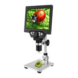 Hitteknoloji Dijital Mikroskop, Şarjlı, Standlı, 8 LED, 1000x Büyütme, 4,3 inç HD Ekran
