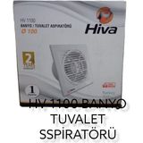 Hiva 100 cm Banyo Tuvalet Aspiratörü Beyaz Renk