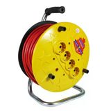 Hiva 4Lü Elektrik Seyyar Makaralı Uzatma Kablo 3X1.5mm 50M
