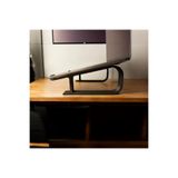 hivhestın 3D Yazıcı Baskı Ergonomik Laptop Standı – PLA Malzeme, 2 Parça, 21x10 cm Siyah