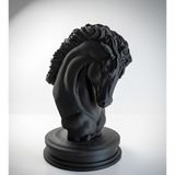 Hivhestın Asil At Başı Heykeli – 18 cm 3D Baskı Dekoratif Obje