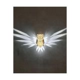 hivhestın Dekoratif Baykuş LED Işık Lamba(12x20x9 cm) - PLA Malzeme + 3D Yazıcı ile Üretilmiş Beyaz 16 x 20