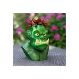 hivhestın Gruk'un Öfkesi | 3D Baskı Ork Figür Saksı | 18 cm | PLA Malzeme | Koleksiyonluk Dekoratif Vazo Yeşil