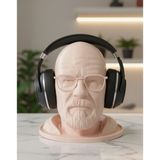 Hivhestın "Heisenberg" Kulaklık Standı - 3D Baskı | 20 cm | PLA Malzeme | Beyaz & Ten Rengi Seçenekli