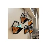 hivhestın Hexagon Duvar Rafı (18x21x10 cm) 3D Yazıcı Baskı Çok Renkli