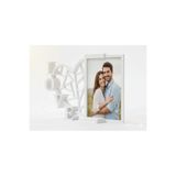 hivhestın Kalpli LOVE Fotoğraf Çerçevesi - 3D Baskı (13x10 cm) Beyaz 13 x 21