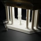 Hivhestın Luminos Klasik Tapınak Masa Lambası - 17 cm 3D PLA LED