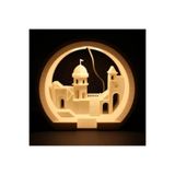 hivhestın Masalsı LED Şato Lambası - 18 cm PLA 3D Yazıcı Beyaz 10 x 18