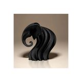 hivhestın Modern Dalgalı Fil Heykeli (11 cm) | Minimalist Ev Dekorasyonu | PLA Malzeme.3D Baskı Siyah