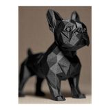 hivhestın Modern Geometrik French Bulldog Biblo - Dekoratif Köpek Figürü Heykelcik