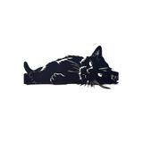 hivhestın Siyah Kedi Duvar Dekoru – 22 cm | 3D Yazıcı Baskı | PLA Malzeme Siyah 22 x 11