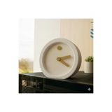 hivhestın Tempo Minimalist Masa Saati | 3D Baskı | 14 cm | Çevre Dostu PLA Malzeme Beyaz