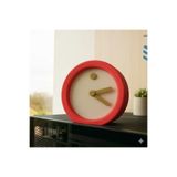 hivhestın Tempo Minimalist Masa Saati | 3D Baskı | 14 cm | Çevre Dostu PLA Malzeme Kırmızı