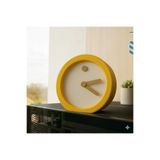 hivhestın Tempo Minimalist Masa Saati | 3D Baskı | 14 cm | Çevre Dostu PLA Malzeme Sarı