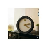 hivhestın Tempo Minimalist Masa Saati | 3D Baskı | 14 cm | Çevre Dostu PLA Malzeme Siyah