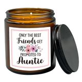 HIWX Teyze Kokulu Mum, Teyze Hediyeleri, Teyze ve Amca Bebek Duyurusu, Teyze Hamilelik Duyurusu Soya Hediyeleri Lavanta, Vetiver, Sandal Ağacı Kokulu 8 Oz Tutucular Mumlar Kavanoza Terfi