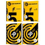 Hız 2025 5. Sınıf Matematik + Fen Bilimleri Haftalık Deneme + Soru Seti 4 Kitap