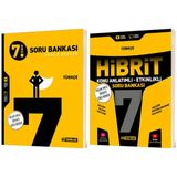 Hız 2027 7. Sınıf Türkçe Bağlam Temelli + Hibrit - Konu Anlatımlı Soru Bankası Seti 2 Kitap Maarif Model