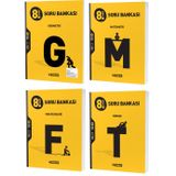Hiz Lgs 2024 8. Sinif Matematik + Geometri + Turkce + Fen Soru Seti 4 Kitap