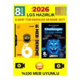 Hız Lgs 8.Sınıf 6Lı Genel Deneme+Kafadengi Challenger 8.Sınıf 5 Li Deneme Set+Kalem