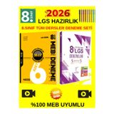 Hız Lgs 8.Sınıf 6Lı Genel Deneme+Karekök 8.Sınıf Lgs 5+5 Genel Deneme Set+Tablet Kalem