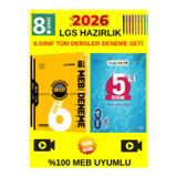 Hız Lgs 8.Sınıf 6Lı Genel Deneme+Okyanus 8.Sınıf Classmate 5 Li Deneme Set+Kalem