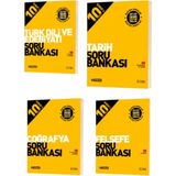 Hız Yayınları 10. Sınıf Edebiyat - Tarih - Coğrafya - Felsefe Soru Bankaları - Soru Bankası