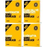 Hız Yayınları 2026 10. Sınıf Matematik + Edebiyat + Tarih + Coğrafya Soru Bankası Seti 4 Kitap