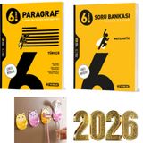 Hız Yayınları 2026 MÜFREDAT 6.SINIF PARAGRAF + MATEMATİK SORU BANKALARI SET FİŞ TUTUCU HEDİYE