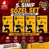 Hız Yayınları 5. Sınıf Sözel Set – Türkçe, Paragraf, Sosyal Bilgiler ve Din Kültürü 4’lü Soru Bankası