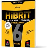 Hız Yayınları 6. Sınıf Türkçe Hibrit Konu Anlatımlı Etkinlikli Soru Bankası Hız