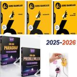 Hız Yayınları 6.sınıf Türkçe Matematik Fen Soru Bankaları + Starteji Yayınları Gün Gün Paragraf +Gün Gün Problem Set 5 Kitap Fiş Tutucu Hediye