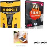 Hız Yayınları 7. Sınıf Hibrit Matematik ve Iq Türkçe Soru Bankası Seti Priz Tutuculu