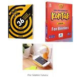 Hız Yayınları 8.sınıf Fen Bilimleri 36 haftalık kazanım denemeleri ve paraf yayınları konu takip denemeleri KONTAK ikili set (priz telefon tutucu hediye)