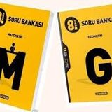 Hız Yayınları 8.Sınıf Matematik Geometri Soru Bankası 2024-2025 2 Kitap Set