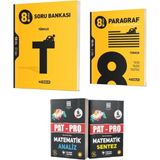 Hız Yayınları 8. Sınıf Türkçe ve Paragraf Soru Bankası Seti ile Pat-Pro Matematik Soru Bankası