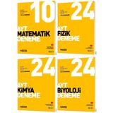 Hız Yayınları Ayt Matematik + Fizik + Kimya + Biyoloji Deneme Seti 4 Kitap